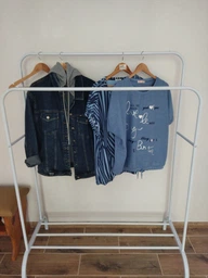 Двойная стойка вешалка для одежды и обуви Smart Loft Master Rack стальная с полкой Black фото от покупателей 12