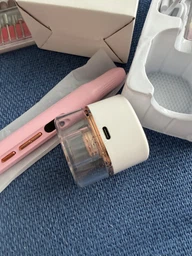 Профессиональный беспроводной фрезер для маникюра и педикюра Nail Machine 8809 машинка для маникюра и педикюра и УФ лампа + подарок 12 насадок, белый фото от покупателей 6