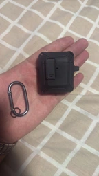 Чехол для наушников airpods 1/2 черный фото от покупателей 3
