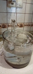 Питьевой фонтан поилка для кошек и собак NPET WF050TP 1.5L с фильтром (Прозрачный)