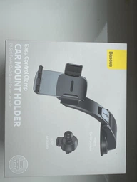 Автомобільний тримач для телефону Baseus Easy Control Clamp Car Mount Holder для кріплення на панель/в дефлекторі 4.7-6.7" (SUYK000001) Black фото від покупців 1
