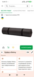 Килимок туристичний IVN 180х60х0.8 см Сірий (IV-7216G)