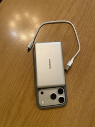 Магнітний повербанк 5000 mAh powerbank MagSafe для Apple iPhone 12 13 14 15 16 17 тонкий бездротовий портативний Foneng PX155 5000mAh MagSafe 20W магсейф магнітна бездротова зарядка універсальний павербанк максейв Orange