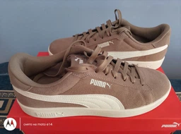 Мужские кеды замшевые низкие Puma Smash 3.0 39098408 47 (12UK) 31 см Gray Tile/Black/White (4065452599713)