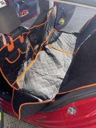 Автогамак для собак в машину на заднє сидіння авто гамак накидка чохол автомобільна підстилка з бортами для перевезення собаки (002249)