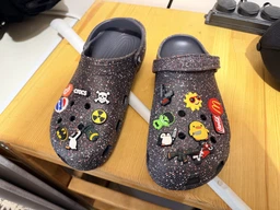 Мужские кроксы Crocs Classic Speckle Clog BlS 211591-0LD 45-46 (M11) 29 см Черный/Красный/Белый (198445219030)