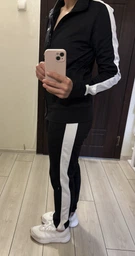 Жіночий чорний спортивний костюм (кофта, штани) Tricot Tracksuit Under Armour XS 1365147-001 фото от покупателей 2