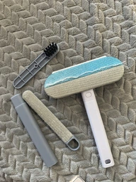Щетка для удаления шерсти животных с поверхностей 45х18 см Серая (WOOLBRUSH-01)