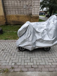 Універсальний чохол для мотоцикла скутера мопеда 2XL (срібний) світловідбивний