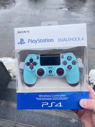 Беспроводной геймпад для приставки Play Station 4 Dualshock 4 V2 Berry Blue джойстик PS4 (976-42)
