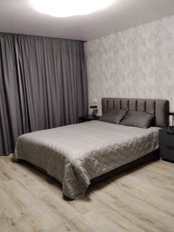 Покрывало Sleepingg Bodi двустороннее 220х240 Антиаллергенное волокно со стежкой Сталь/Серое (4820227286157)