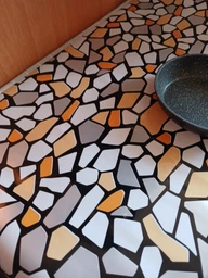 Мягкое защитное покрытие Prestige 60×100 см ПВХ «Terrazzo Gold Mosaic» (3585A)