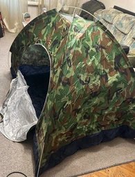 Автораскладная туристическая палатка двухместная Yibo Huwai Tent 200 х 150 х 110 см (2016 T) Камуфляж фото от покупателей 1