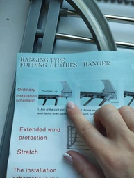 Раздвижная сушилка для белья на балкон Folding Clothes Hanger Двойная складная сушка для одежды обуви на радиатор фото от покупателей 3