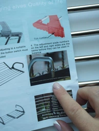 Раздвижная сушилка для белья на балкон Folding Clothes Hanger Двойная складная сушка для одежды обуви на радиатор фото от покупателей 2