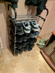 Полка для обуви Shoe Rack 6 полок (8068) Черный