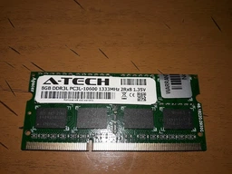Оперативная память A-Tech 8GB DDR3L-1333 (PC3L-10600) SODIMM 2Rх8 (AT8G1D3S1333ND8N135V)