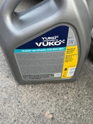 Олива двигуна YUKO SUPER SYNTHETIC С3 5W-40 Каністра метал 4л