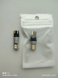 Светодиодная лампа&nbsp;Т10 W5W 10SMD 2835 12V 700LM Белая canbus (21385)