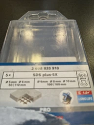 Набор буров Bosch SDS-plus 5X 5/6/6/8/10 мм 5 шт  (2608833910)