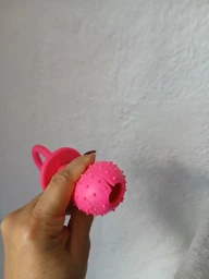 Іграшка для собак Pet Nova Соска з дзвіночком 14 см Рожева (TPR-PACIFIER-PI) фото від покупців 1