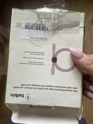 Кабель Belkin Braided+Strap Type-C - Lightning 1.5 м Pink (F8J280-05-C00)