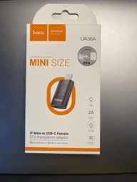 Адаптер Lightning To USB-C Hoco UA36A — Black фото от покупателей 4
