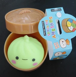 Сквиш антистресс пельмень булочка dumpling squishy колір сюрприз
