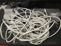 Интернет кабель сетевой белый высокоскоростной патч корд 5 м LAN 4PR UTP (Gigabit RJ45 Ethernet, 10 Гбіт/с) CAT 6 Pavlysh PK-6E5WH
