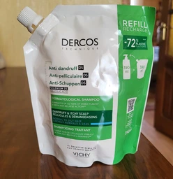 Шампунь Vichy Dercos усиленного действия против перхоти для жирных волос и раздраженной кожи головы 390 мл (3337871331290)