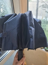 Парасоля складна автоматична Super Strong 60Bone Windproof, велика, вітростійка, водонепроникна, з UV-захистом, синій фото від покупців 1