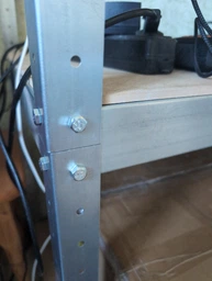 Стелаж 120x100x50 SpaceMax металевий оцинкований -3 полиці МДФ