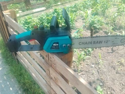 Аккумуляторная цепная пила ( пила ) садовая V-Tekk Electric Saw с шиной 12» для дерева и веток, электропила + 2 аккумулятора 21В, кейс