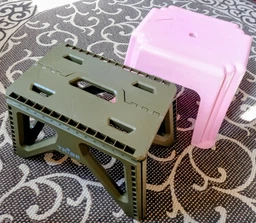 Легкий складаний пластиковий стілець Tribe Camp Chair Low для природи (T-EF-0001-olive)