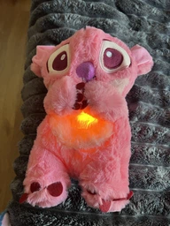 Мягкая детская игрушка «Дышащий Стич» (Stitch), плюшевая, розового цвета фото от покупателей 16