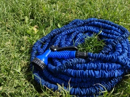 Шланг садовий для поливу V-Hose Pro з насадкою розпилювачем 7 режимів, розтягується 30м синій