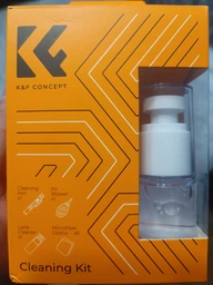 Набір для чищення лінз, об'єктивів фотоапаратів K&F Concept (ручка, груша з 2 наконечниками, очищаюча рідина, 6 серветок) SKU.2147