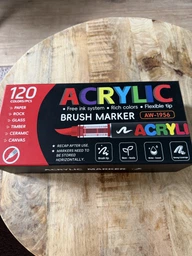 Набор акриловых маркеров 72 шт. Acrylic Brush Marker DMX-2025A-72 акриловые маркеры с мягкой кисточкой для творчества и декора фломастеры для рисования