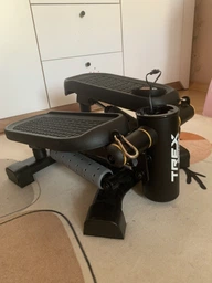 Степпер для фитнеса с эспандерами Twiz Black 2в1 Trex Sport TX-070SP до 150 кг с шагомером