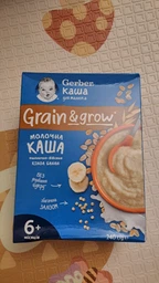 Каша сухая молочная быстрорастворимая Gerber Пшенично-овсяная с киноа и бананами для детей с 6 месяцев 240 г (8445291121430)