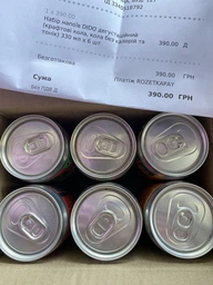 Набір напоїв DIDO дегустаційний (крафтові кола, кола без калорій та тонік) 330 мл х 6 шт