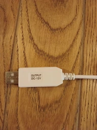 Кабель-перехідник UFT USB 5V - 9V DC 5.5x2.1 мм, 1 м для Wi-Fi роутера, живлення від павербанка Білий (UFT-USB9-12VW) фото від покупців 2
