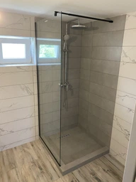 Душевая стенка AQUASTREAM AS Walk-In 110 Black