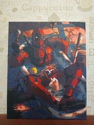 Картина по номерам Origami Марвел Дедпул LW 3115 40*50 производство Украина