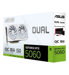 Видеокарта GF RTX 5060 8GB GDDR7 Dual OC White Asus (DUAL-RTX5060-O8G-WHITE)
