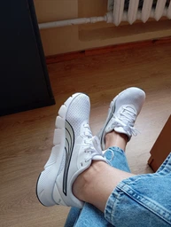 Женские кроссовки для бега Puma FlexFocus Lite Modern 31296204 40.5 (7UK) 26 см Puma White-Feather Gray-Puma Black (4069161646799)