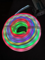 Розумний гнучкий неон USB 2 м. Смарт Neon RGB кольорове керування з телефону + пульт з Bluetooth та синхронізацією музики фото від покупців 1