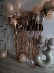 Повітряні кулі "Happy Birthday pink gold" набір - 15 шт., Італія