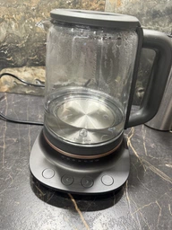 Електрочайник Electrolux 1.7л, Strix, скло, заварник, підтримка температури, чорний