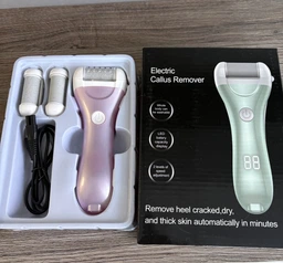 Пемза пилка для ніг та п'яток роликова аккумуляторна Callus Remover 3W електрична для шліфування електропемза для педикюру USB рожева фото від покупців 1
